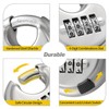 HOX Combination Lock, 4 Digit Disc Padlock with 3/8 Inch
