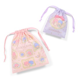 Sanrio 676063 Little Twin Stars Drawstring Set of 2 (Frame Design)