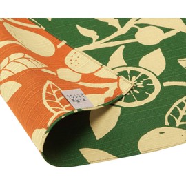 Sanyo Shoji 14-054112 Kyoto Double-Sided Hospitality Furoshi, Medium Width Orange, Pine Needles Color, Color Matsuba, Approx. 19.7 inches (50 cm) Width