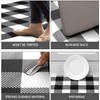 MAYHMYO Anti Fatigue Kitchen Rug Kitchen Floor Mat Cushioned Black
