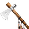 Co L-111 Native American Peace Pipe Tomahawk Axe, 18", Silver