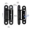 2 Pack Heavy Duty Gate Hinges 7" Sealed Bearings Adjustable