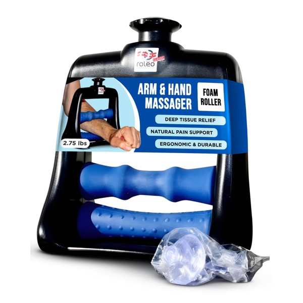 Roleo Arm and Hand Massager; Deep Tissue Forearm, Hand, and