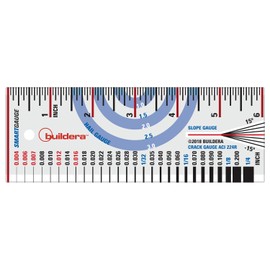 BUILDERA SMARTGAUGE MULTICOMPARATOR Inspection Tool | Seven Measurements: Length, Lippage, Crack Width, Material Width, Slope, Hail-Impact, Common Nails