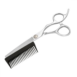 Hair Cut Scissors - Professional Salon Scissors - Thinning Shear with Detachable Comb 2-in-1 Hairdressing Tools for Men Women Elderly Kids Styling Grooming Travel Bathroom Barber Hairstylist