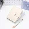 NatSumeBasics White A7 Binder Wallet Cash Envelopes Crocodile Pattern Faux