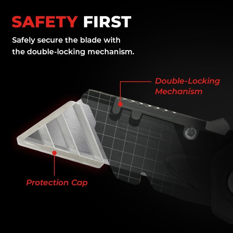 Magpie Utility Knife, Set of 2 Premium Folding Knife, Easily