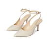 Jessica Simpson Women's Miriale Slingback Ankle Strap Pumps, Soft Ivory,