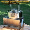 Stainless Steel BBQ, Portable Grill, Multi-Purpose Foldable Camping Stove, Ultra-Lightweight,