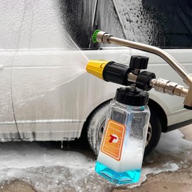 Tool Daily Pressure Washer Foam Cannon with Dual-Connector Accessory, Power Washer Double Tip Attachment for Soap Cannon, 5 Pressure Washer Sprayer Nozzles, 1/4" Quick Connect, #springtok:_Dual-Connector Accessory ONLY, NO FOAM CANNON!!!