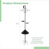 92 in Bird Feeder Pole, Squirrel-Proof Shepherd Hooks, Heavy-Duty Bird