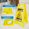 YOLNEXI 2 Pack Caution Wet Floor Sign, 17.5" Height, Bright