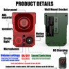 Solar Outdoor Motion Sensor Alarm - Noise maker129dB Alarm, Recording,