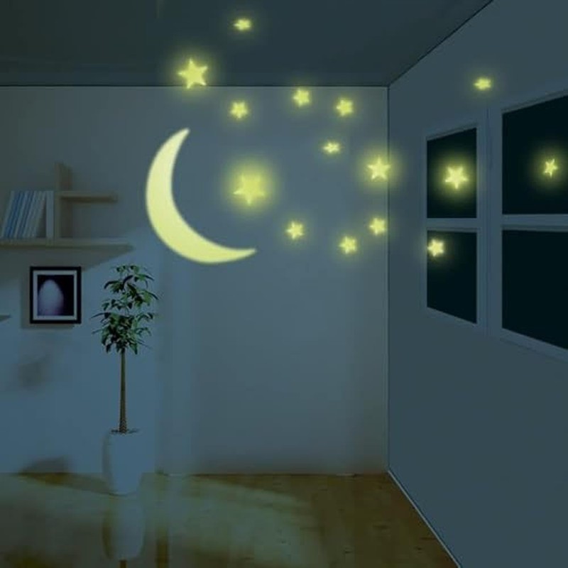 4M Glow in The Dark Moon and Stars