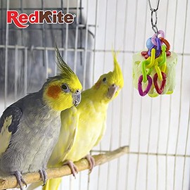 RedKite Juguete Colgante Eslabones de Plástico con Calcio para Aves Pequeñas