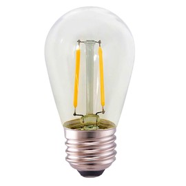 NIOSTA 6 Pack S14 LED Replacement Light Bulbs for Outdoor String Lights, 2200K Warm White and E26 Base, 1W Waterproof Glass Bulb