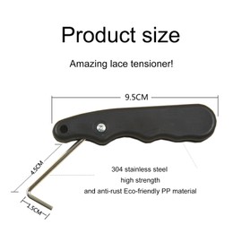 Ice Hockey Skate Lace Tightener, Skate Lace Tightener, Foldable Ice Hockey Skating Boot Puller Tool, Sports Wire Lacing Tightener, for Ice Skates, Figure Skating Boots, Hockey, for Ice Hockey