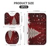 ArtSocket Christmas Bathroom Rugs and Mats Set 3 Piece, Christmas