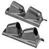 Universal Carbon Fiber Gauge Pillar Holder, Nonfading Dual Hole Plastic