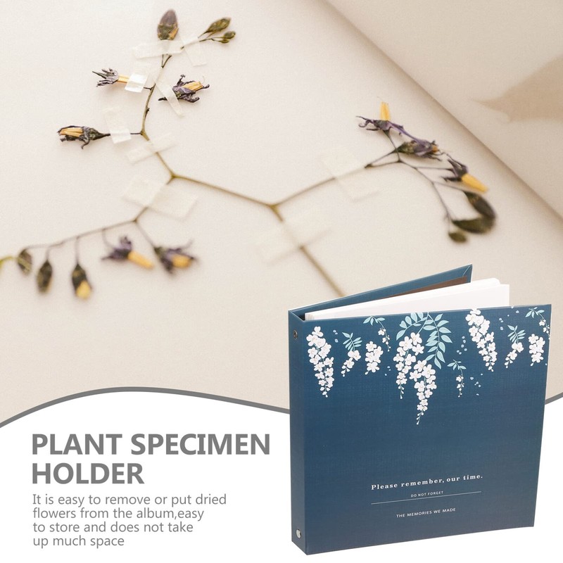 Alipis Dried Flower Storage Scrapbook Loose Leaf Album Leaf Embossing