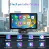 ESSGOO Apple CarPlay & Android Auto 7" Portable Touchscreen Head