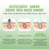 Clay Mud Face Mask for Women Avocado Dead Sea Skincare