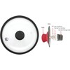 OEC Vented Splatter Guard Microwave Glass Cover with Easy-Grip Handle