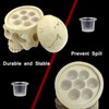 Rayyl Tattoo Ink Cup Holder with 100 Ink Caps, Skull