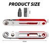 Mini Ratchet, 2Pcs Screwdriver Angled Ratchet, Mini Flat Head Elbow