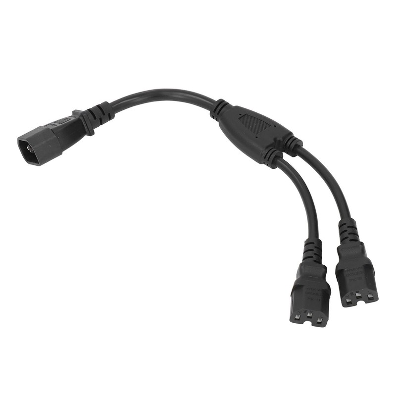 Power Cable Splitter Y Shape 30cm IEC320 C14 Male to