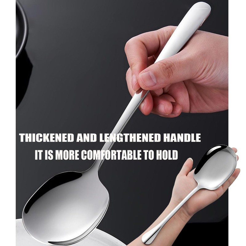 MIUPOO Premium Stainless Steel Large Serving Spoon,Serving Spoons Set with