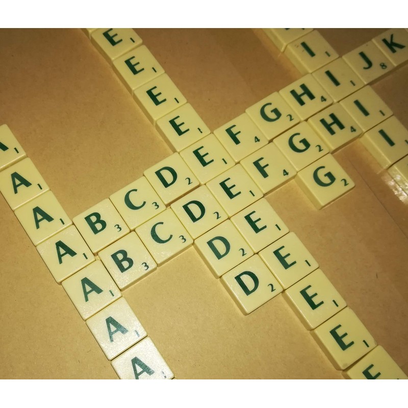Alphabet Tiles Scrabble Tiles 100 Pack Alphabet Trout Crossword Toys