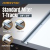 POWERTEC 32" Miter T Track w/T-Bar for Table Saw, Router