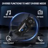 TNICER Motorcycle Bluetooth Headset, G1EX 1000m 6 Riders Helmet Bluetooth