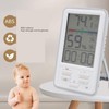 Digitale Temperaturfeuchtigkeitsmessgerät, Thermometer -Hygrometer mit Hintergrundbeleuchtung für Home Industrial, Drücken