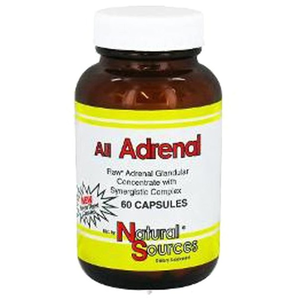 Natural Sources All Adrenal Capsules, 60 Count