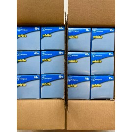 Westinghouse 40w G25 white Vanity Style bulb 12pk.