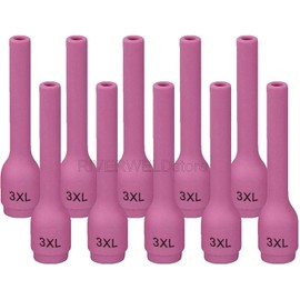 RIVERWELD TIG Alumina Nozzles Ceramic Cups Long 796F74 3XL# 3/16" 5.0mm Orifice for DB PTA SR WP 9 20 25 TIG Welding Torch Pack of 10