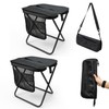 STRAODTIC Lightweight Extra Tall Folding Camping Stools for Adults, 2