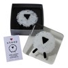 JULES Pair of Handcrafted Fused Glass Coasters Featuring A Stunning