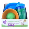 Parent's Choice Tableware Assortment w/Green, Blue, Orange Assortment