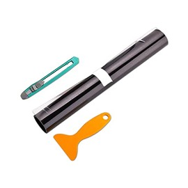 DBREAKS Car Film, Tint Film, Headlight Sticker 200 x 30 cm for Car Headlight Rear Lights Indicators Fog Lights (Light Black)