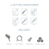 Moen Engage Spot Resist Brushed Nickel Six-Function 5.5-Inch Removable Handheld