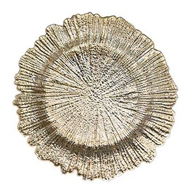 Richland 13" Dripped in Gold Charger Plate Set of 12