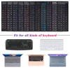 [2PCS Pack] HRH Spanish Keyboard Stickers,PC Keyboard Stickers Black Background