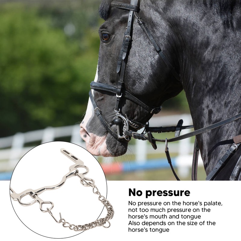 Horse Mouth Bit Stainless Steel Rustproof Easy to Control Horse