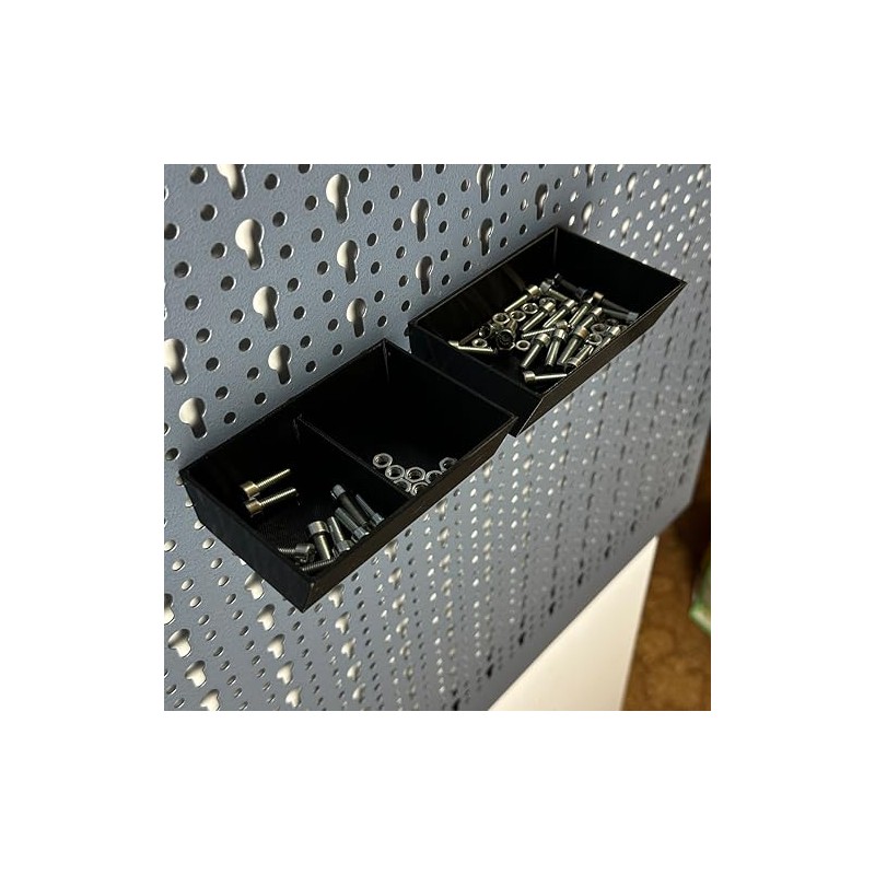 2 x Small Parts Storage Box for Küpper Perforated Wall