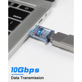 Poyiccot USB Type C to Type A Adapter, USB A Male to Type C Female Converter, 120W/10Gbps Rapid Charge and Fast Data Transfer Sync, Support OTG Compatible, Type C for MacBook/Galaxy