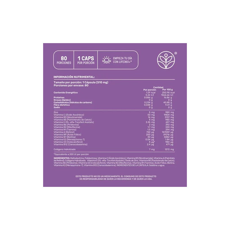 Multivitamínico Para Mujer 80 Cápsulas Sin Sabor Suplemento Alimenticio |