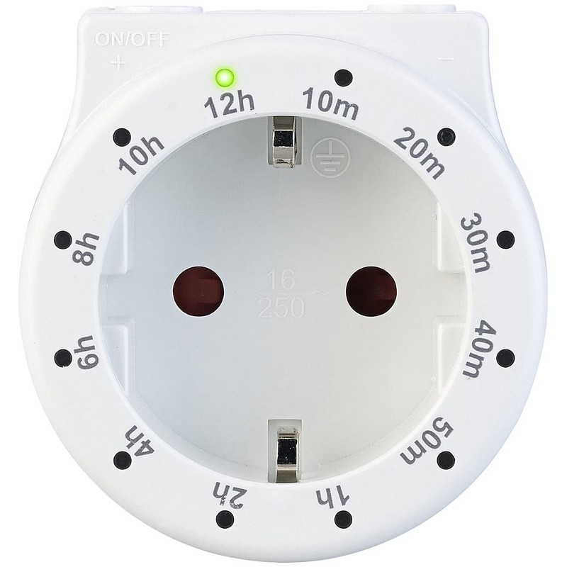 revolt Socket Timer: Socket with Countdown Timer, Status LED, 3,500